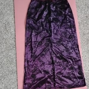 Vintage Skirt With Burnout Floral Design